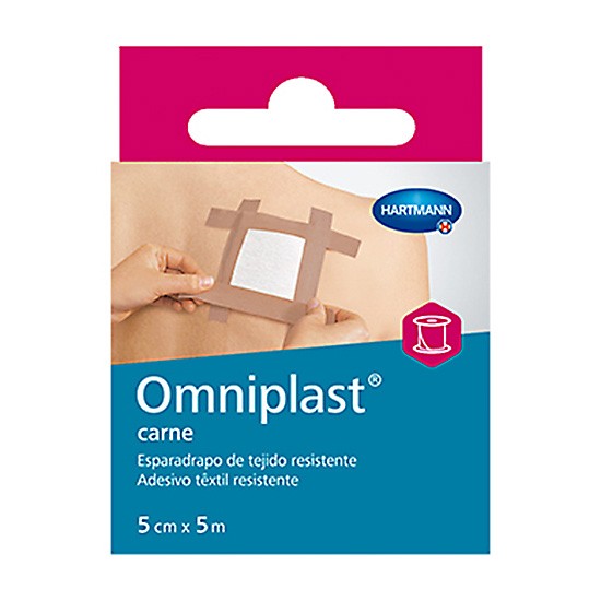 Omniplast esparadrapo tela rosa 5mx5cm Imagen de Omniplast esparadrapo tela rosa 5mx5cm