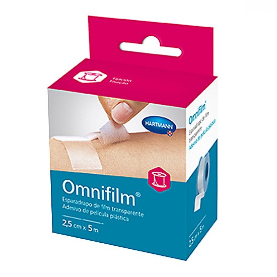 Omnifilm esparadrapo hipoalérgico transparente 5mx2,5cm Imagen de Omnifilm esparadrapo hipoalérgico transparente 5mx2,5cm