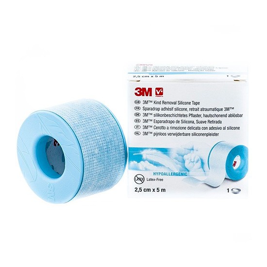 Esparadrapo silicona hipoaler 3m 5mx2,5c Imagen de Esparadrapo silicona hipoaler 3m 5mx2,5c