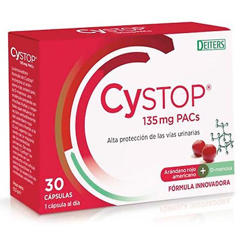 CYSTOP PROTECCION VIAS URINARIAS 30 CAPS Imagen de CYSTOP PROTECCION VIAS URINARIAS 30 CAPS