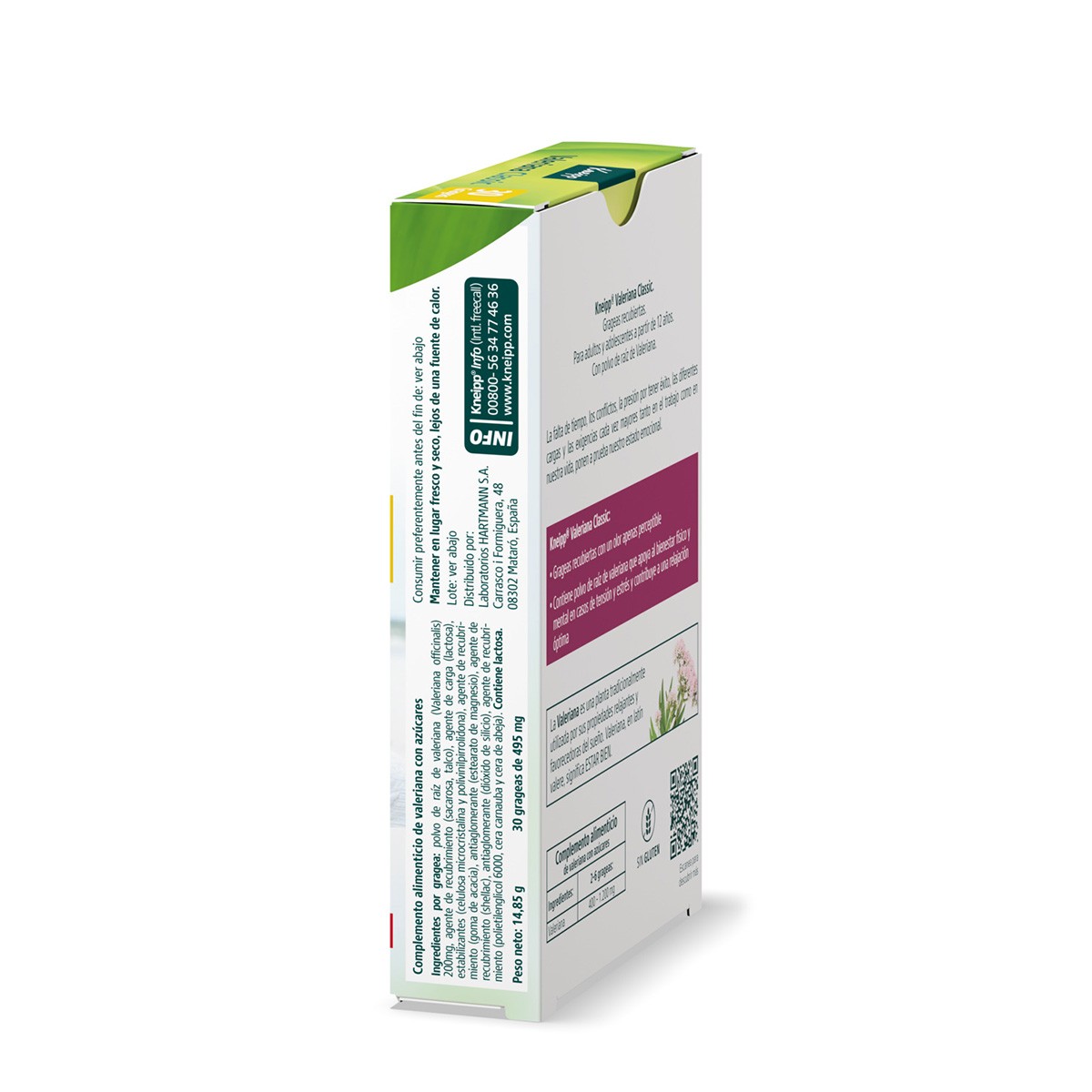 Imagen de Kneipp Valeriana Classic 200mg 30 grageas