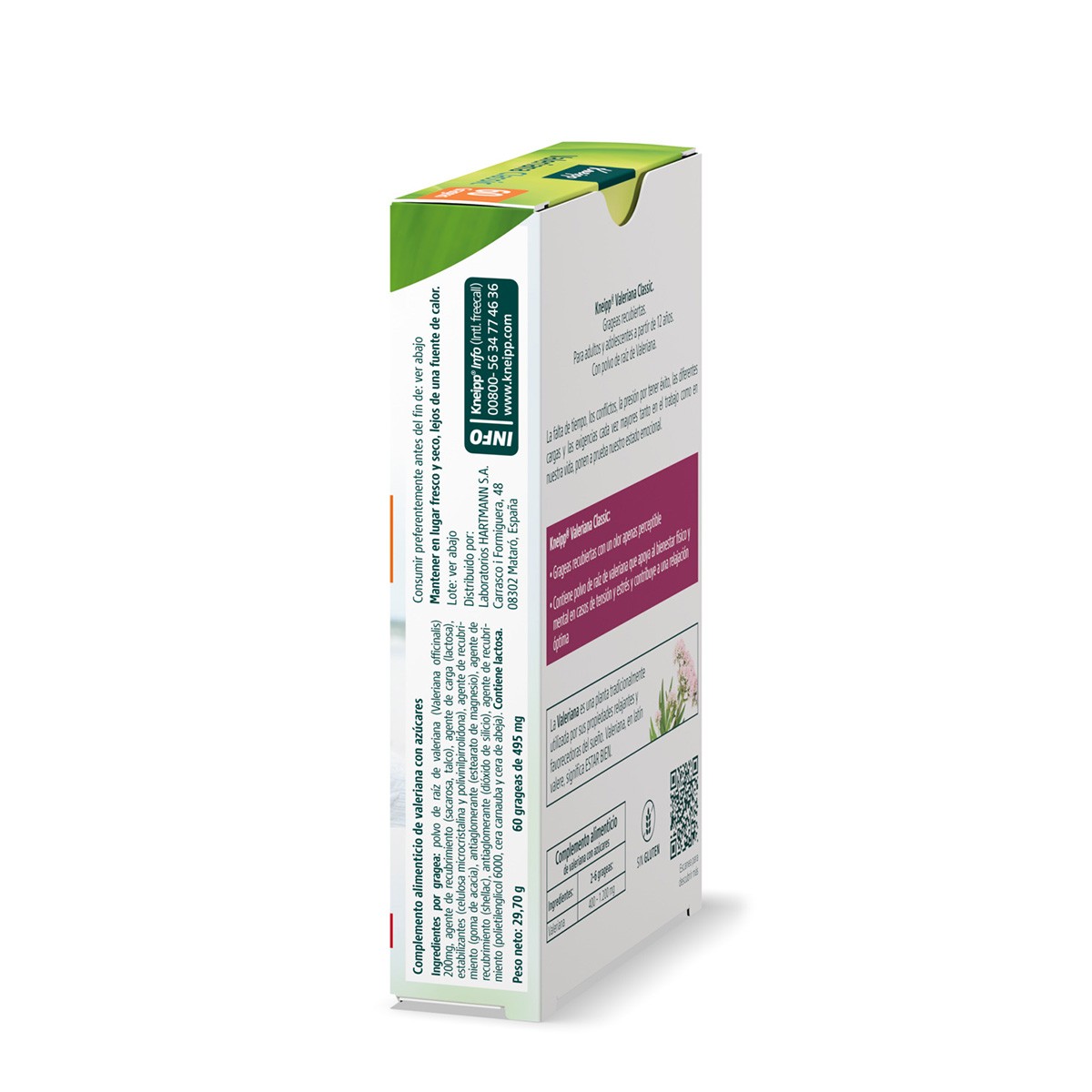 Imagen de Kneipp Valeriana Classic 200mg 60 grageas