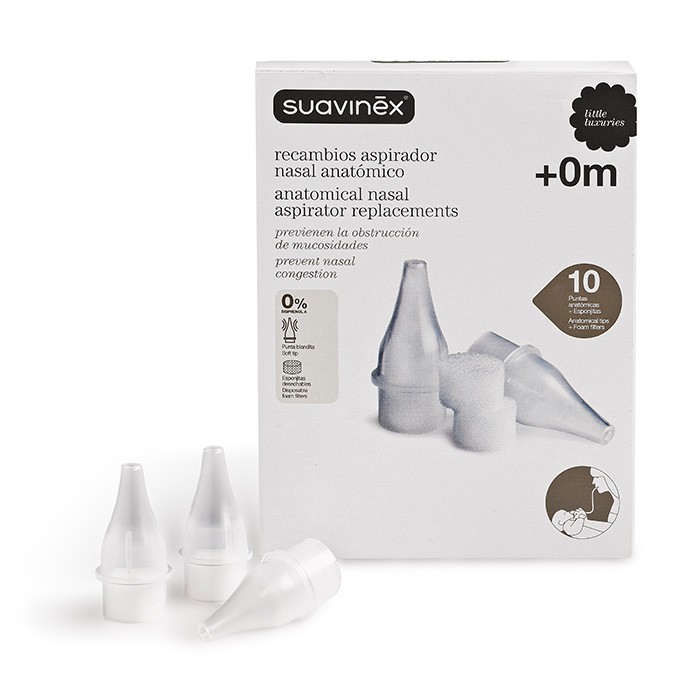 Suavinex Recambio aspirador nasal 10uds Imagen de Suavinex Recambio aspirador nasal 10uds