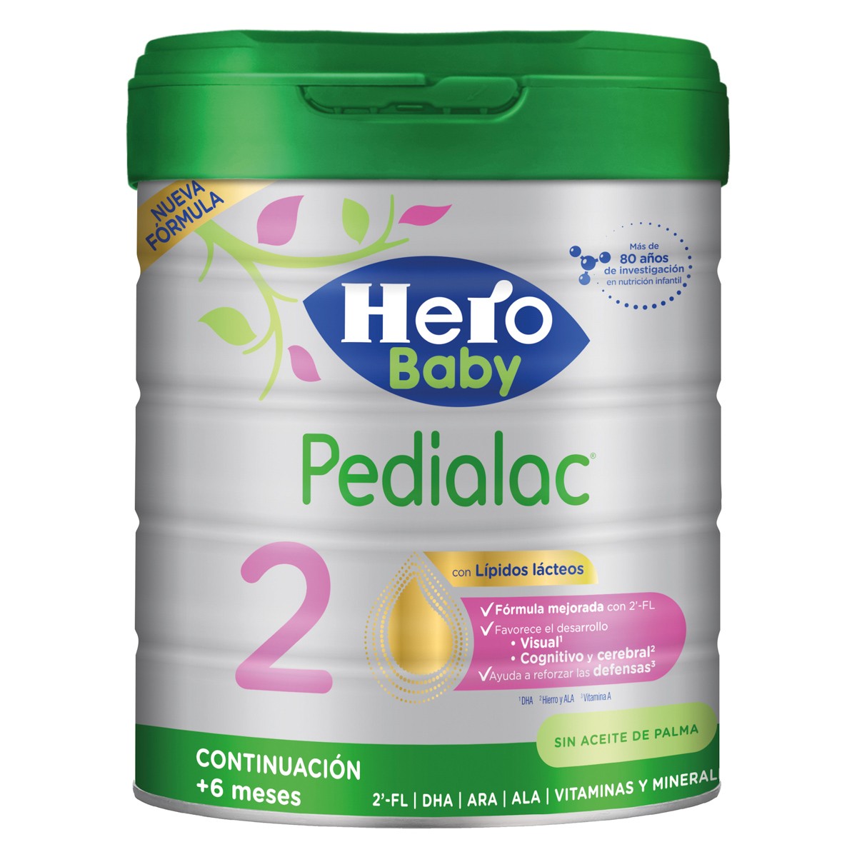 Hero Baby Pedialac 2 leche de continuación 800g Imagen de Hero Baby Pedialac 2 leche de continuación 800g
