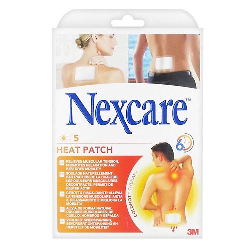 NEXCARE PARCHE CALOR 9,5X13 CM 5 UDS Imagen de NEXCARE PARCHE CALOR 9,5X13 CM 5 UDS