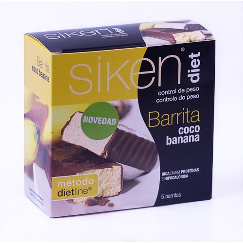 SIKENDIET BARRITA COCO/BANANA 5 UDS Imagen de SIKENDIET BARRITA COCO/BANANA 5 UDS