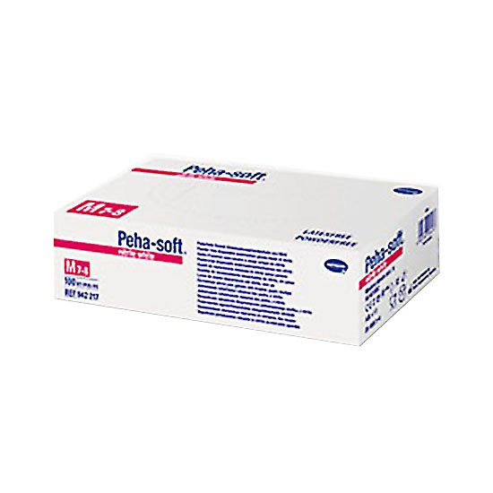 Peha-Soft Guantes Nitrilo Blanco Talla M 100u Imagen de Peha-Soft Guantes Nitrilo Blanco Talla M 100u