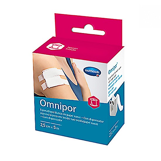 Omnipor esparadrapo papel 5x2,5 con dispensador Imagen de Omnipor esparadrapo papel 5x2,5 con dispensador