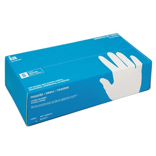 Interapothek guantes de látex empolvados talla S 100uds Imagen de Interapothek guantes de látex empolvados talla S 100uds
