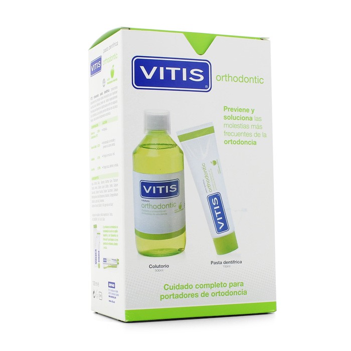 Vitis Orthodontic pasta 100ml + Colutorio 500ml Imagen de Vitis Orthodontic pasta 100ml + Colutorio 500ml