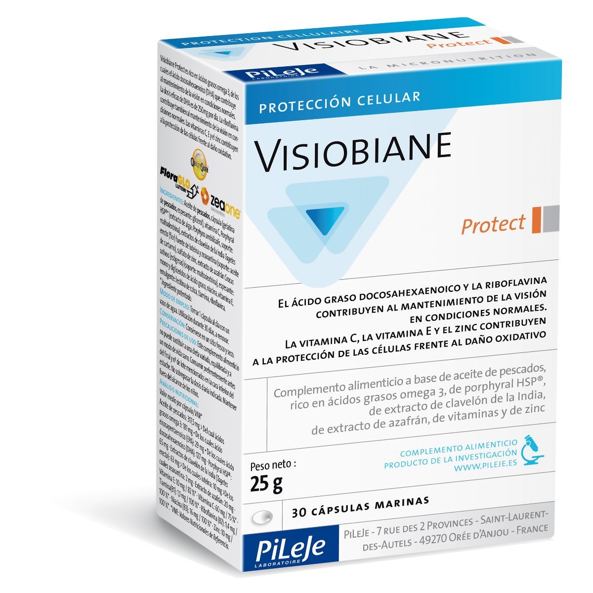 Pileje Visiobiane protect 30 cápsulas 24g Imagen de Pileje Visiobiane protect 30 cápsulas 24g
