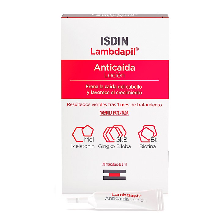 Isdin Lambdapil anticaída loción 20 monodósis x 3ml Imagen de Isdin Lambdapil anticaída loción 20 monodósis x 3ml