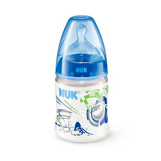 Nuk First Choice+ biberón de silicona con boca ancha 150ml Imagen de Nuk First Choice+ biberón de silicona con boca ancha 150ml