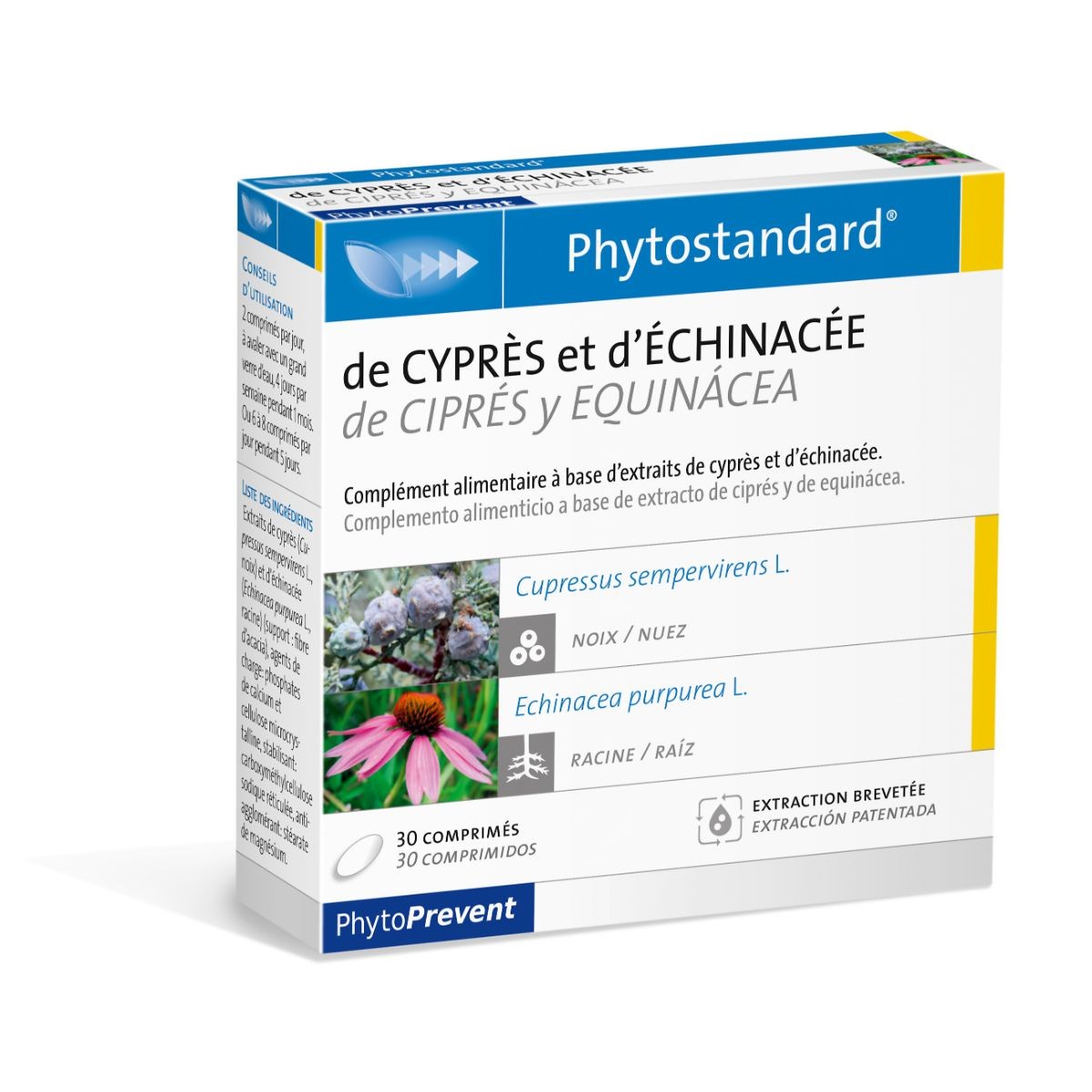 Pileje Phytostandard cipres-equinacea 30 comprimidos Imagen de Pileje Phytostandard cipres-equinacea 30 comprimidos