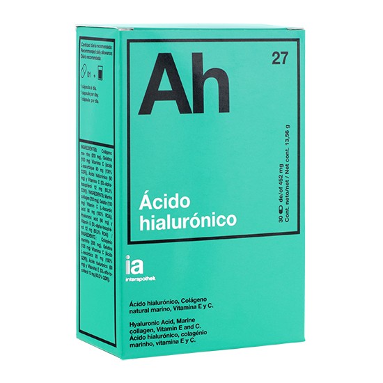 Interapothek ácido hialurónico 30 cápsulas Imagen de Interapothek ácido hialurónico 30 cápsulas