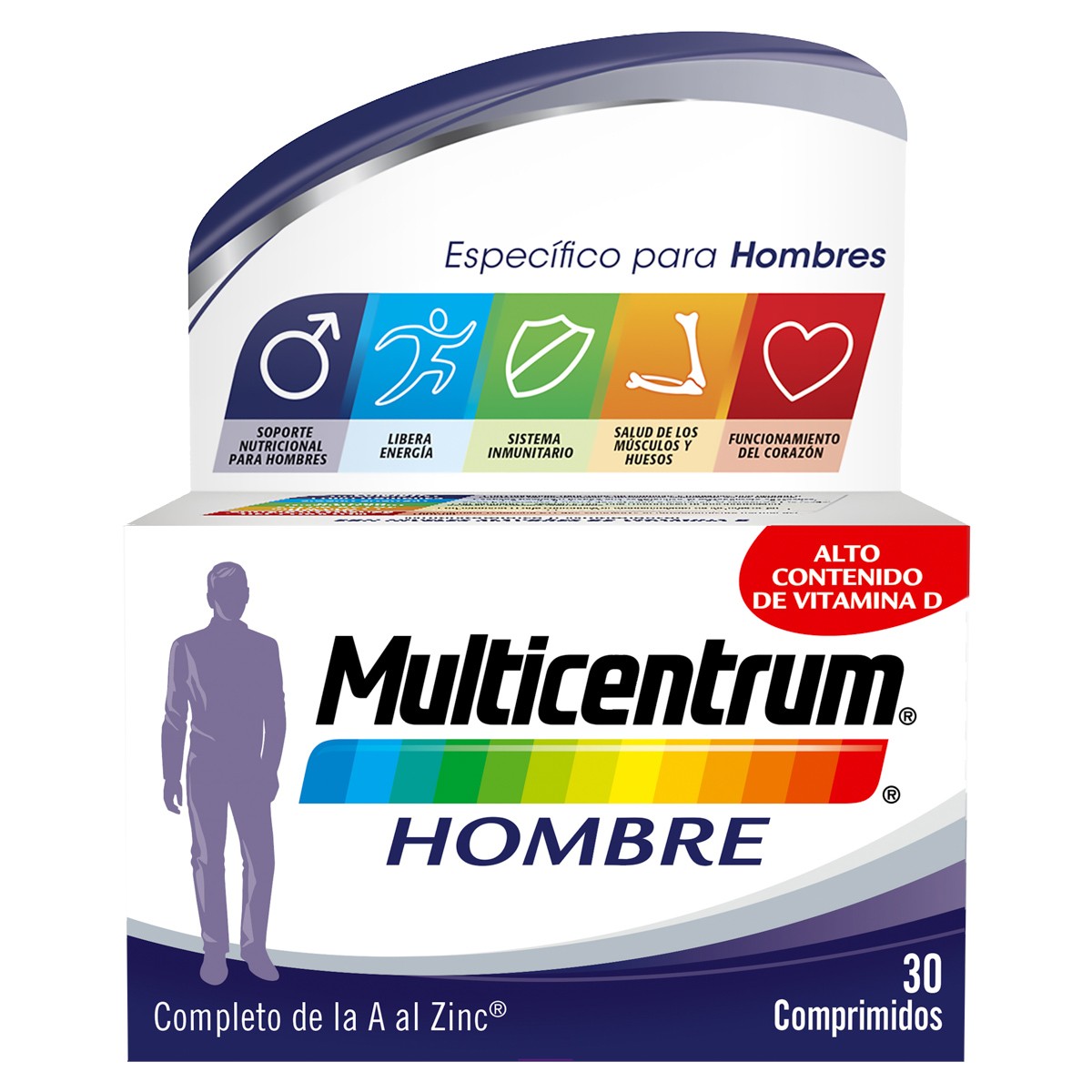 Multicentrum hombre 30 comprimidos Imagen de Multicentrum hombre 30 comprimidos