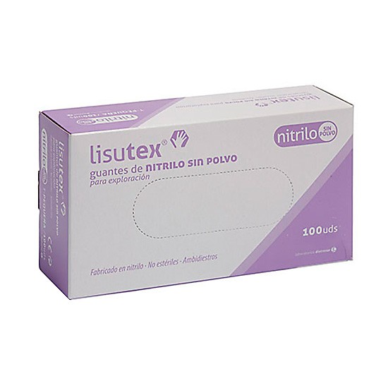 GUANTEX LISUTEX NITRILO S/P T/M 100UND. Imagen de GUANTEX LISUTEX NITRILO S/P T/M 100UND.
