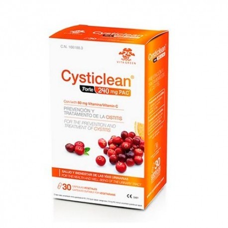 Cysticlean forte240mg 30 cápsulas Imagen de Cysticlean forte240mg 30 cápsulas