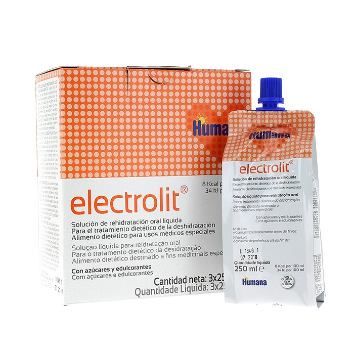 Humana Electrolit Solucion 250ml. 3uds.
Imagen de Humana Electrolit Solucion 250ml. 3uds.