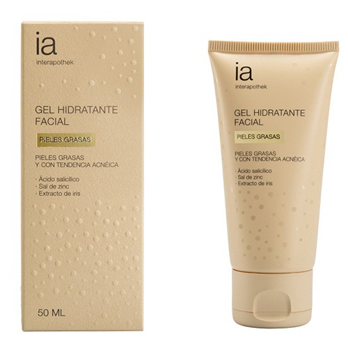 Interapothek gel hidratante facial para piel grasa 50ml Imagen de Interapothek gel hidratante facial para piel grasa 50ml