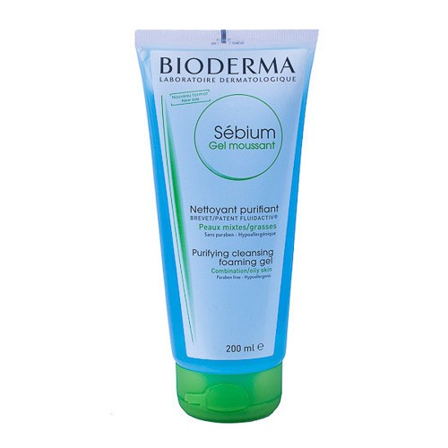 Bioderma Sebium gel moussant s/deterge tubo 200ml Imagen de Bioderma Sebium gel moussant s/deterge tubo 200ml