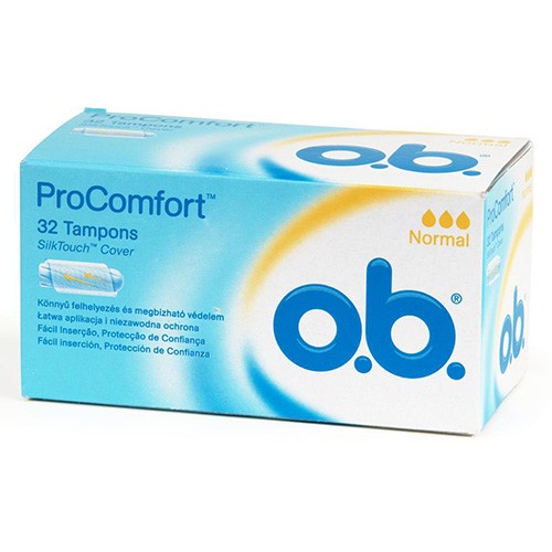 TAMPONES O.B. PROCOMFORT NORMAL 32 UDS. Imagen de TAMPONES O.B. PROCOMFORT NORMAL 32 UDS.