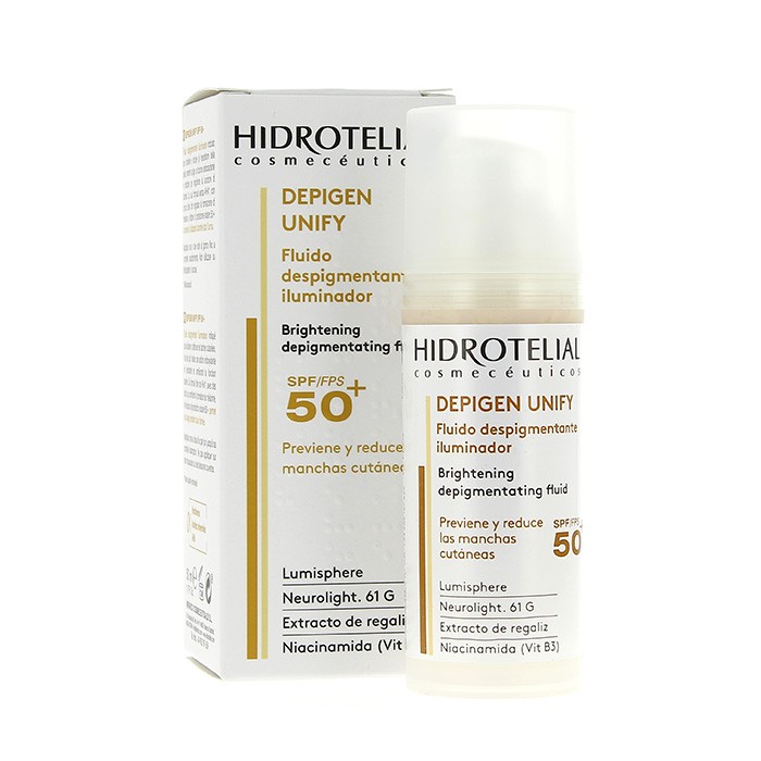Hidrotelial Depigen unify fluido despigm. Spf50+ 50ml Imagen de Hidrotelial Depigen unify fluido despigm. Spf50+ 50ml