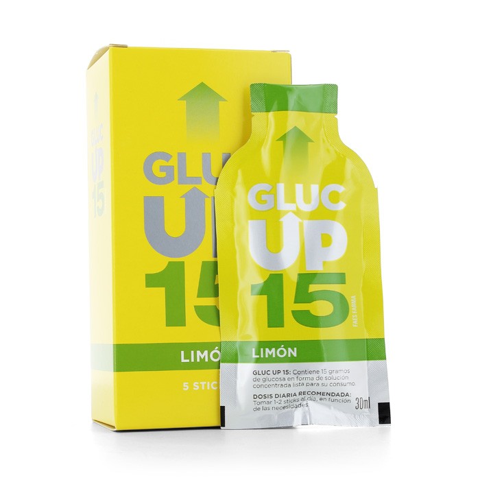 GLUC UP LIMON 15 GR X 5 STICKS DE 30 ML Imagen de GLUC UP LIMON 15 GR X 5 STICKS DE 30 ML