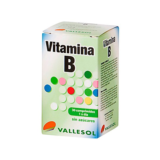 Vallesol vitamina b complex 30 comprimidos Imagen de Vallesol vitamina b complex 30 comprimidos