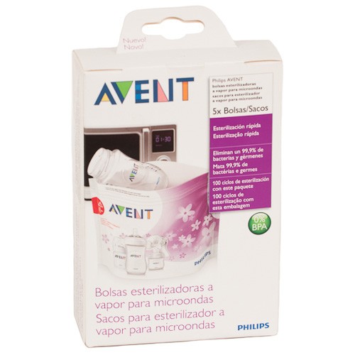 AVENT BOLSAS ESTERILIZAD MICROONDAS 5UND Imagen de AVENT BOLSAS ESTERILIZAD MICROONDAS 5UND