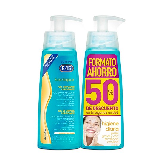 Lutsine Bactopur gel limpiador 2x200ml Imagen de Lutsine Bactopur gel limpiador 2x200ml
