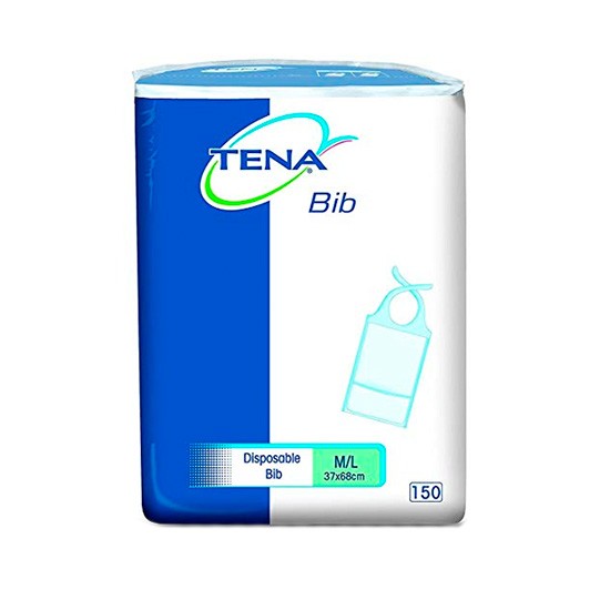 Tena Babero adulto desechable M/L 150uds Imagen de Tena Babero adulto desechable M/L 150uds