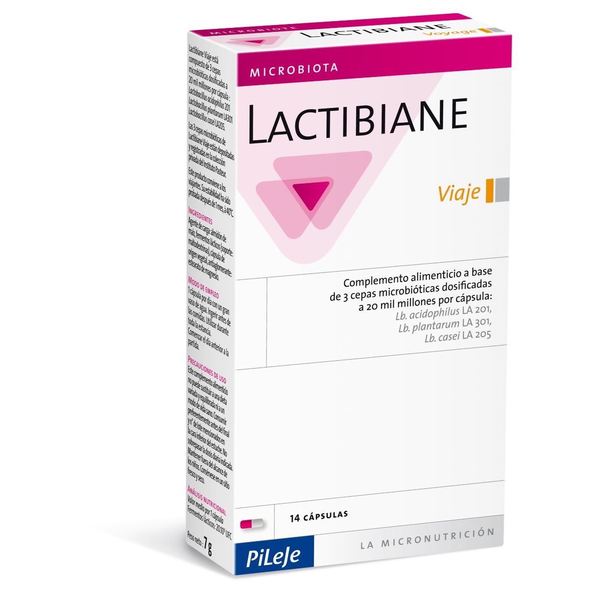 Pileje Lactibiane voyage 14 cápsulas Imagen de Pileje Lactibiane voyage 14 cápsulas