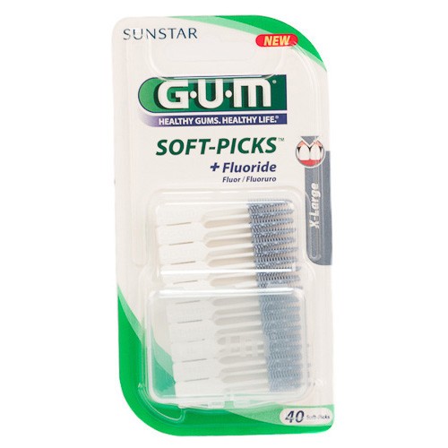 Gum soft picks original x-large 40 uds Imagen de Gum soft picks original x-large 40 uds