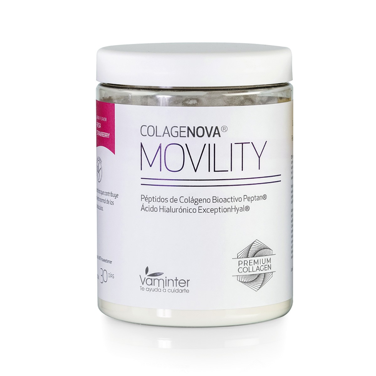 Colagenova Colágeno + hialurónico fresa 390g Imagen de Colagenova Colágeno + hialurónico fresa 390g