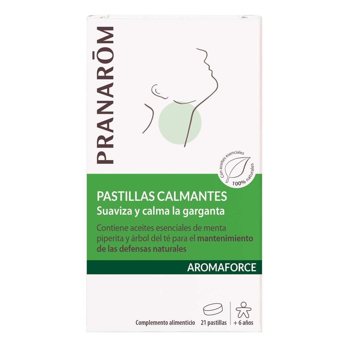 Pranarom Aromaforce pastillas para la garganta 21u Imagen de Pranarom Aromaforce pastillas para la garganta 21u