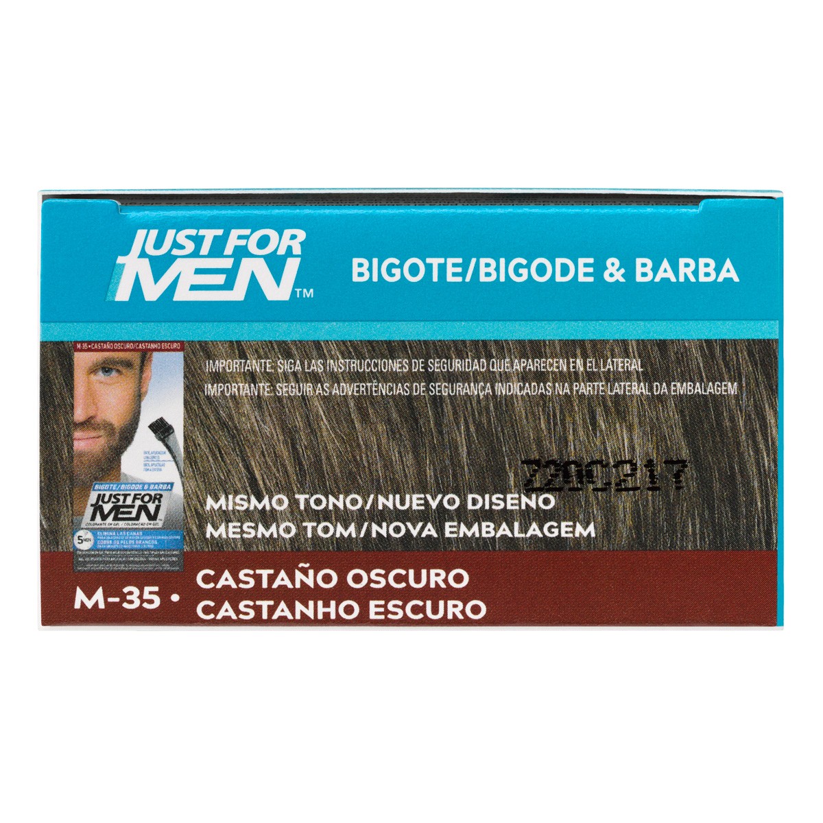 Imagen de Just for men barba bigote cast oscuro