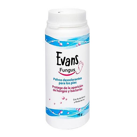 Evans fungus polvos pédicos 75g Imagen de Evans fungus polvos pédicos 75g
