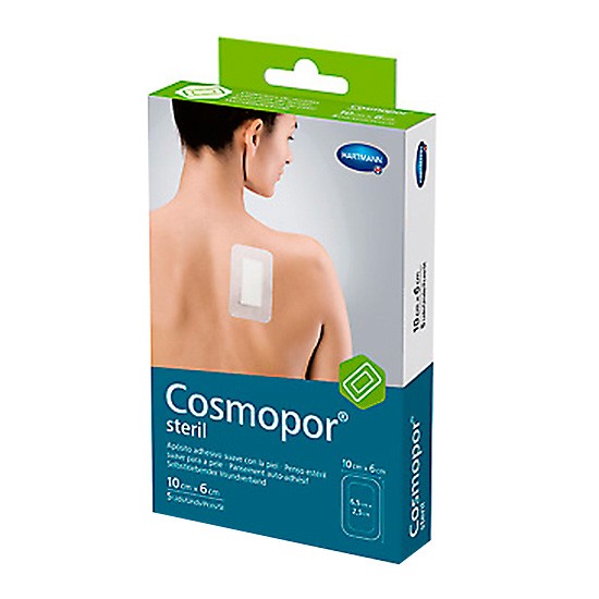 Cosmopor Estéril 10x6cm 5 apósitos Imagen de Cosmopor Estéril 10x6cm 5 apósitos