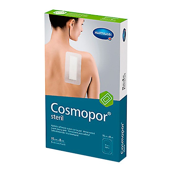 Cosmopor Estéril 15x8cm 5 apósitos Imagen de Cosmopor Estéril 15x8cm 5 apósitos