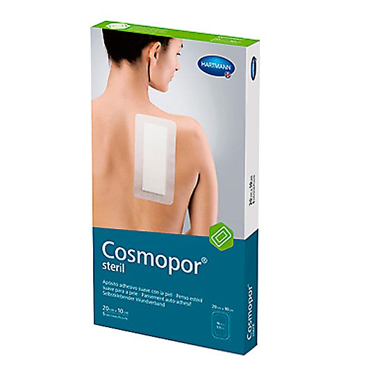 Cosmopor Estéril 20x10cm 5 apósitos Imagen de Cosmopor Estéril 20x10cm 5 apósitos