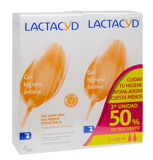 Lactacyd íntimo pack 200ml x 2uds Imagen de Lactacyd íntimo pack 200ml x 2uds