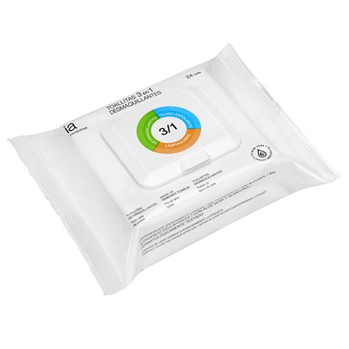 Interapothek Toallitas desmaquillantes 3 en 1 24uds Imagen de Interapothek Toallitas desmaquillantes 3 en 1 24uds