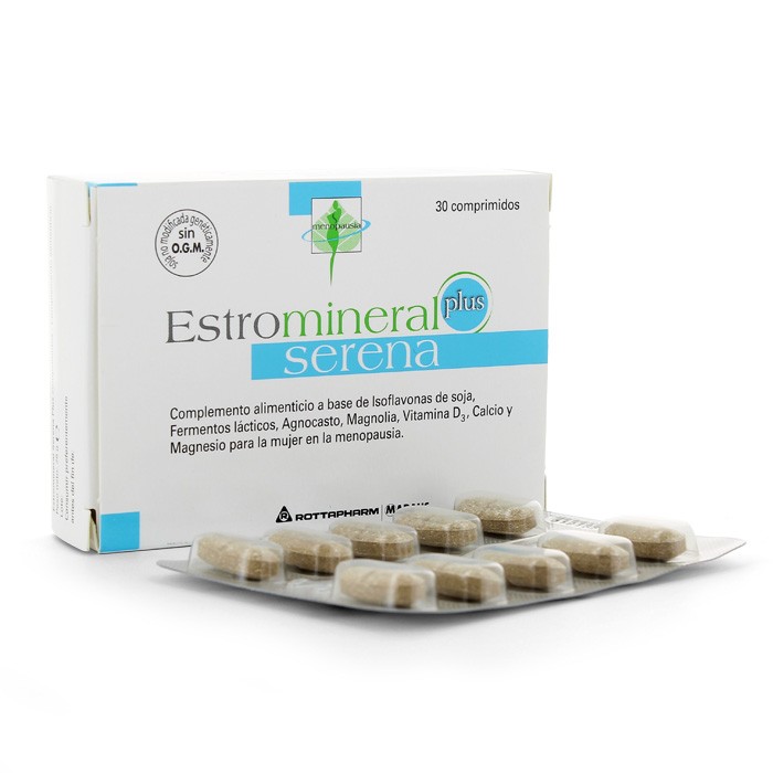 ESTROMINERAL SERENA PLUS 30 COMPRIMIDOS Imagen de ESTROMINERAL SERENA PLUS 30 COMPRIMIDOS