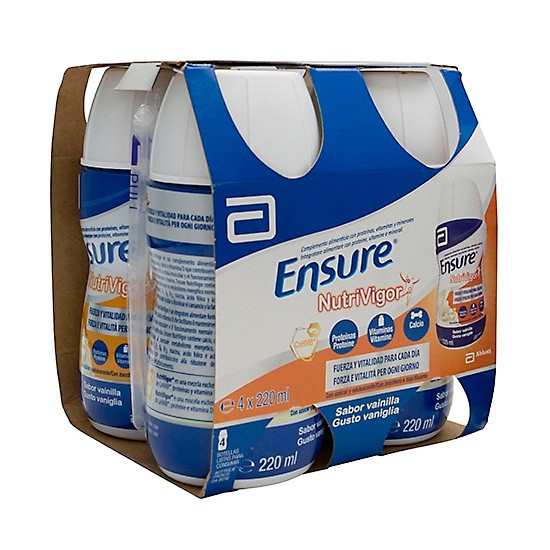 ENSURE NUTRIVIGOR VAINILLA 220ML X 4UDS Imagen de ENSURE NUTRIVIGOR VAINILLA 220ML X 4UDS