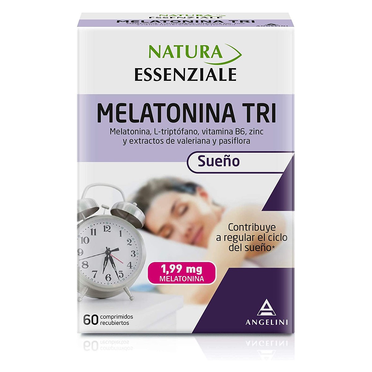 Natura Essenziale Melatonina triptófano tri 60 comprimidos Imagen de Natura Essenziale Melatonina triptófano tri 60 comprimidos