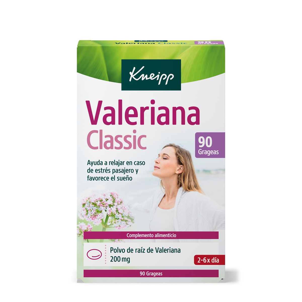 Kneipp Valeriana Classic 200mg 90 grageas Imagen de Kneipp Valeriana Classic 200mg 90 grageas
