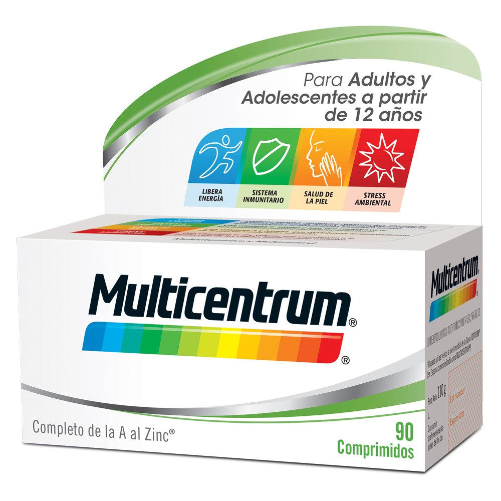Multicentrum adultos multivitamínico 90 comprimidos Imagen de Multicentrum adultos multivitamínico 90 comprimidos