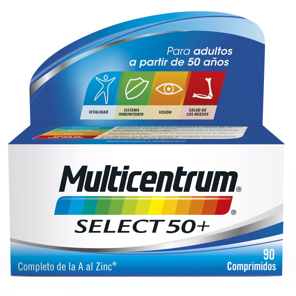 Multicentrum select 50+ 90 comprimidos Imagen de Multicentrum select 50+ 90 comprimidos