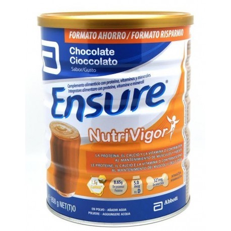 ENSURE NUTRIVIGOR CHOCOLATE 850 GR. Imagen de ENSURE NUTRIVIGOR CHOCOLATE 850 GR.